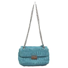 Prada-Prada Nappa Leather Shoulder Bag BT0939-Blue