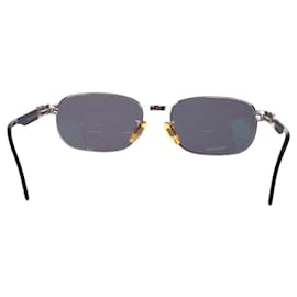 Fendi-Fendi Silver Black Metal Eyeglass Frame MOD SL7126-Other