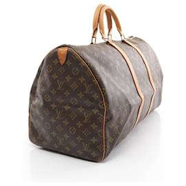 Louis Vuitton-Louis Vuitton Keepall Bandouliere 55 Boston Bag M41414-Brown