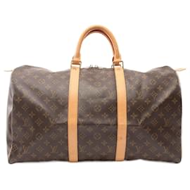 Louis Vuitton-Louis Vuitton Keepall 50 Boston Bag Monogram M41426-Brown