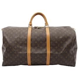 Louis Vuitton-Louis Vuitton Keepall 60 Boston Bag Monogram M41422-Brown