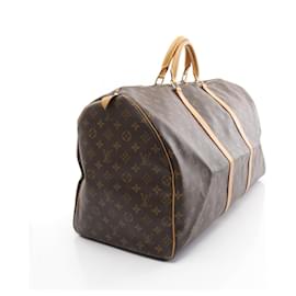 Louis Vuitton-Louis Vuitton Keepall 60 Boston Bag Monogram M41422-Brown