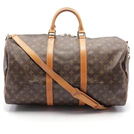 Louis Vuitton-Louis Vuitton Keepall Bandouliere 50 Monogram Bag-Brown