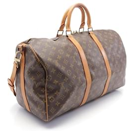 Louis Vuitton-Louis Vuitton Keepall Bandouliere 50 Monogram Bag-Brown