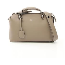 Fendi-Fendi By The Way Medium Leather Handbag-Beige