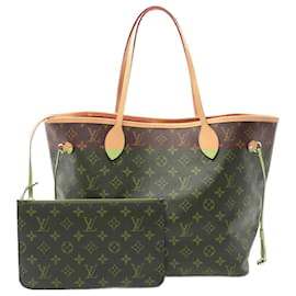 Louis Vuitton-Louis Vuitton Neverfull MM Tote Bag Monogram Brown-Brown