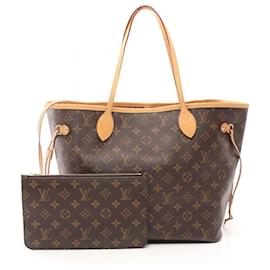 Louis Vuitton-Louis Vuitton Neverfull MM Tote Bag Monogram Brown-Brown