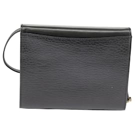 Autre Marque-Burberrys Shoulder Bag Leather Black Auth bs20154-Black