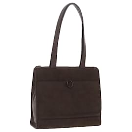 Autre Marque-Burberrys Shoulder Bag Suede Leather Brown Auth bs19920-Brown