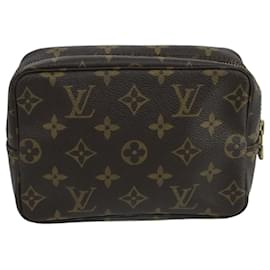 Louis Vuitton-LOUIS VUITTON Monogram Trousse Toilette 18 Pouch M47526 LV Auth 103136-Monogramme
