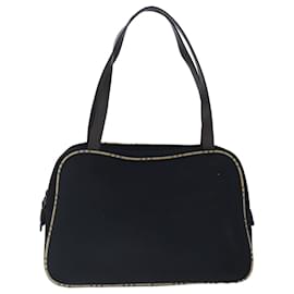 Autre Marque-Burberrys Hand Bag Canvas Black Auth 103455-Black