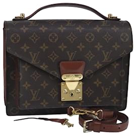 Louis Vuitton-LOUIS VUITTON Monogram Monceau 28 Hand Bag 2way M51185 LV Auth bs19769-Monogram