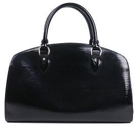 LOUIS VUITTON - Borsa Louis Vuitton Pont Neuf in pelle epi nera lucida Nero