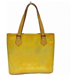 Louis Vuitton-Louis Vuitton Vernis Houston Tote Bag M91055-Yellow