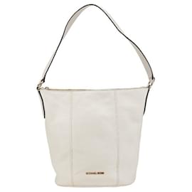 Michael Kors-Michael Kors Leather Shoulder Bag-White