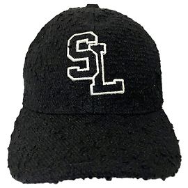Yves Saint Laurent Tweed Cap Unisex Black