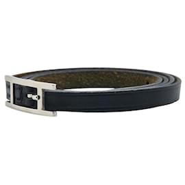 Hermès-Hermes Leather Api3 Long Bracelet-Black