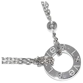 Cartier-Collier Pendentif en Diamant Cartier K18WG B72194-Blanc