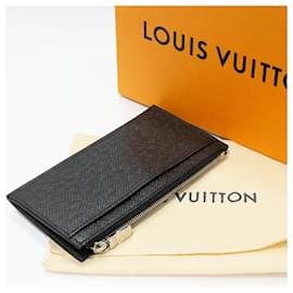 Louis Vuitton-Louis Vuitton Taiga Fragment Case Card Holder-Black