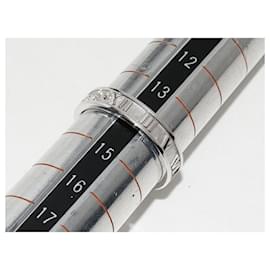 Tiffany & Co-Bague étroite Atlas K18WG avec diamant Tiffany & Co-Blanc