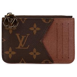 Louis Vuitton-Louis Vuitton Monogram Card Coin Case M81880-Brown