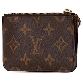 Louis Vuitton-Louis Vuitton Monogram Card Coin Case M81880-Brown