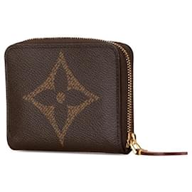 Louis Vuitton-Louis Vuitton Monogram Zippy Coin Purse-Brown