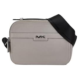 Michael Kors-Michael Kors Cooper EW Leather Map Bag-Grey