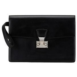 Borsa clutch in pelle Cartier Pasha nera Nero