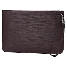 Louis Vuitton-Pochete Louis Vuitton Epi Neverfull MM M40955-Roxo