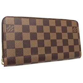 Louis Vuitton-Louis Vuitton Damier Canvas Zippy Wallet N60015-Brown