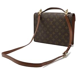 Louis Vuitton-Louis Vuitton Monogram Monceau 26 Handbag M51187-Brown