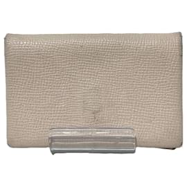 Hermès-Hermes Calvi Leather Card Holder-Pink