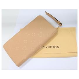Louis Vuitton-Louis Vuitton Monogram Empreinte Zippy Wallet-Brown,Beige