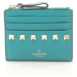 Rockstud-Kartenetui Valentino Garavani Grün Grün