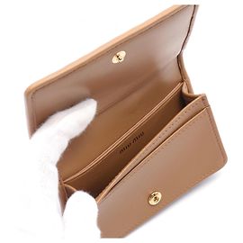 Miu Miu Matelasse Leather Card Case 5MC122 Brown