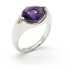 Tasaki Amethyst Ring K18WG Weißgold Weiß