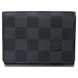Louis Vuitton-Louis Vuitton Card Case Damier Graphite N63338-Black