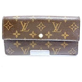 Louis Vuitton Monogram Sarah Langbörse Braun