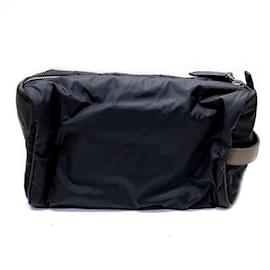 Fendi-Fendi Nylon Bugs Eye Pouch 7VA494-Black