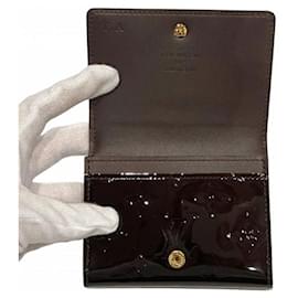 Louis Vuitton-Louis Vuitton Vernis Leather Card Case M91409-Purple