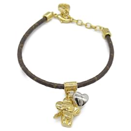 Louis Vuitton-Louis Vuitton Vivienne Bracelet PVC Canvas-Golden,Metallic