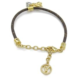 Louis Vuitton-Louis Vuitton Vivienne Bracelet PVC Canvas-Golden,Metallic
