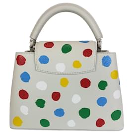 Louis Vuitton-Louis Vuitton Capucines BB Leather Handbag M21637-White