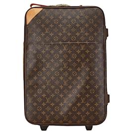 Louis Vuitton-Louis Vuitton Monogram Pegase 55 Suitcase Brown-Brown