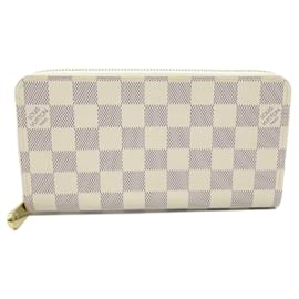 Louis Vuitton-Louis Vuitton Zippy Wallet Damier Azur N41660-White