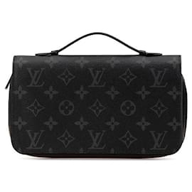 Louis Vuitton-Louis Vuitton Monogram Eclipse Zippy XL Wallet-Black