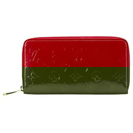 Louis Vuitton-Louis Vuitton Patent Leather Zippy Wallet-Red