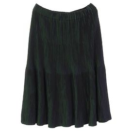 Issey Miyake 3D Stripe Skirt Rayon Polyester Other