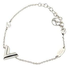 Louis Vuitton-Bracelet Essentiel V Louis Vuitton M63198-Argenté,Métallisé